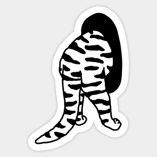 Cat hides Sticker